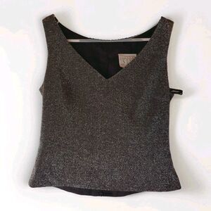 After Six shimmer v neck cocktail tank size 4